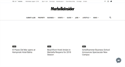 Desktop Screenshot of marbellainsider.com