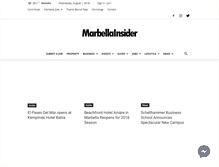 Tablet Screenshot of marbellainsider.com